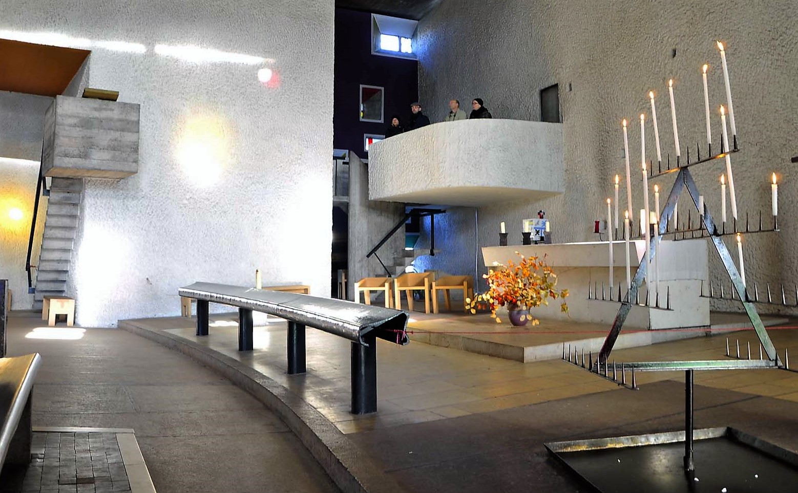 Cappella di Ronchamp. Progetto Le Corbusier con p. Marie-Alain Cuturier.(foto Daniele Basso)
