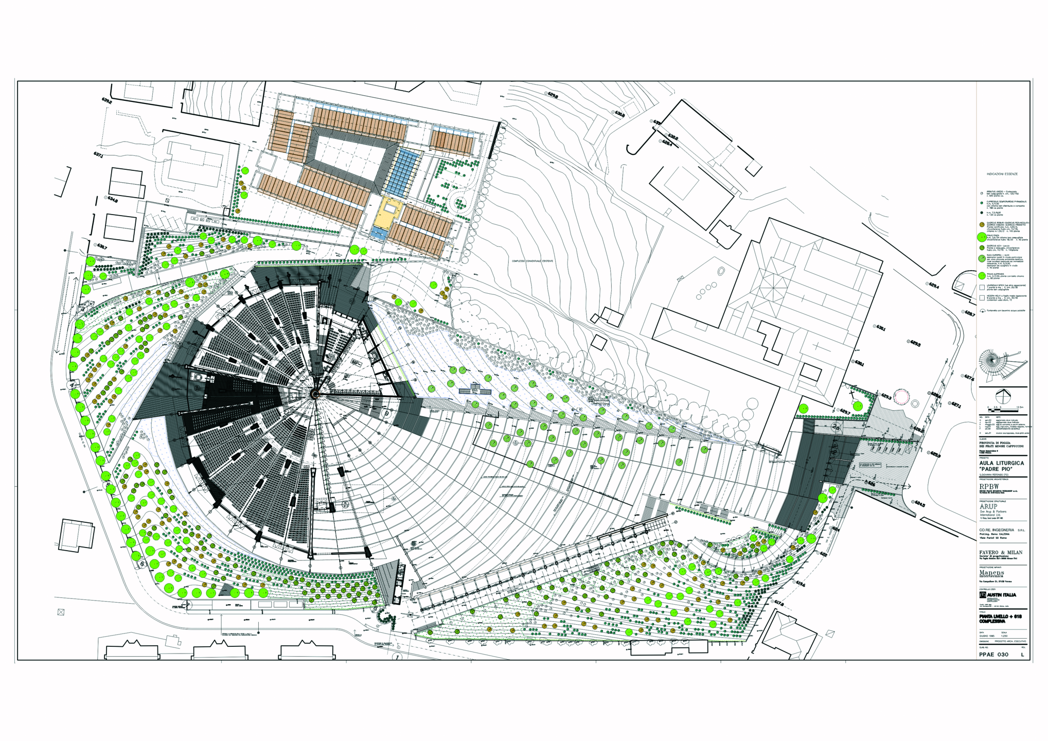 Santuario di San Pio, progetto Renzo Piano. L'ingresso principale ? stato spostato dal sagrato alla parte posteriore.