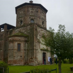 San Biagio a Rossate-Architettura di Bramante-foto di affreschi e particolare volta nella sacristia