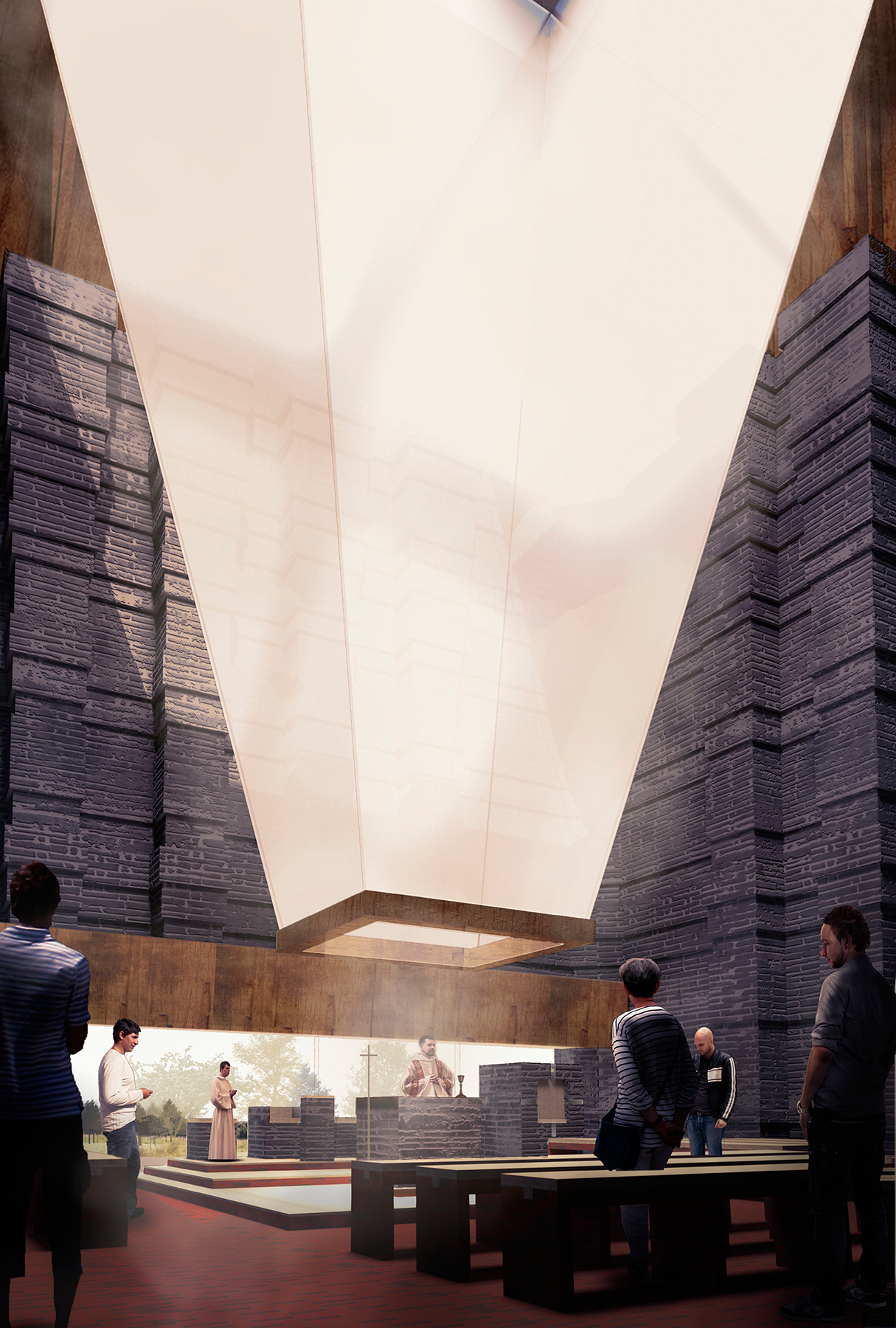 La cappella, vista interna.